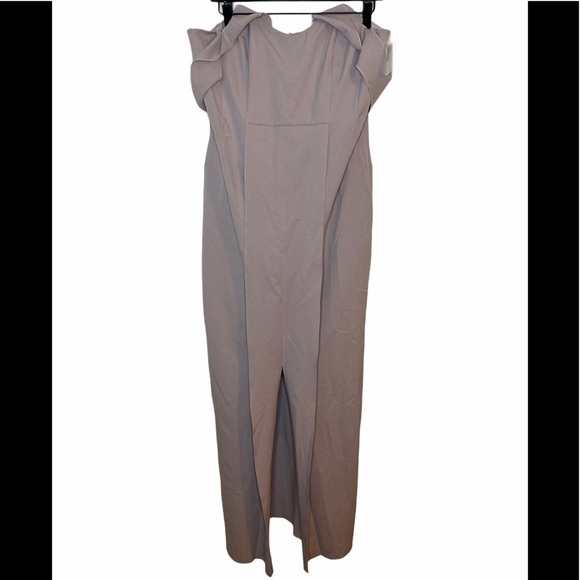 Topshop Lavender Crepe Bandeau Column Dress, sz12 - Picture 4 of 9